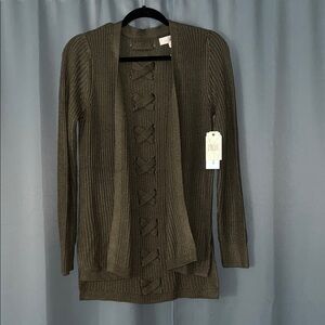 Pinque Open-Front knit Cardigan